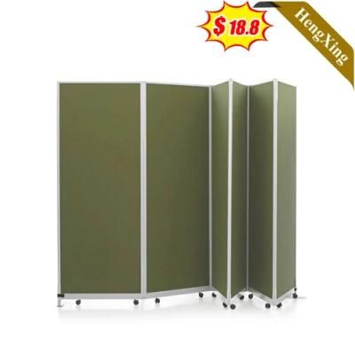 Simple Design Green Color Office School Furniture Square Mobile Folding Partition