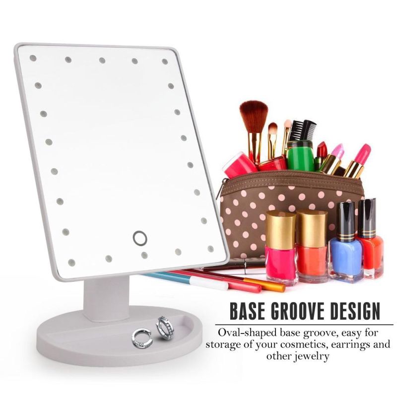 LED Professional Beauty Cosmetic 16/22 Lights Touch Screen Makeup Mirror