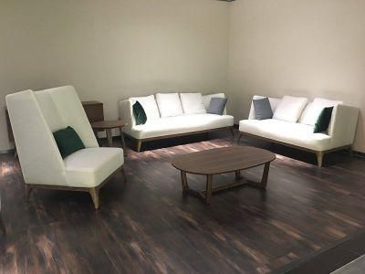 Modern Living Room Furniture High Back 1+2+3 Fabric Sofa Show Room Fruniture