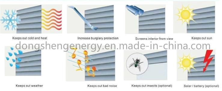 Security Outdoor Use Aluminum Foam Window Blind