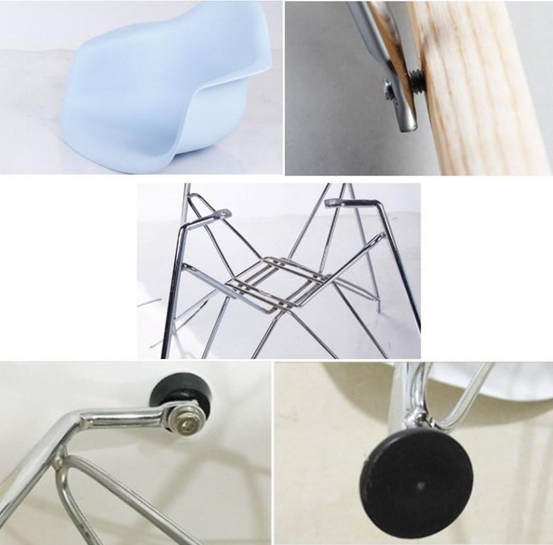 Hot Sale Stackable Metal Legs Plastic Chair