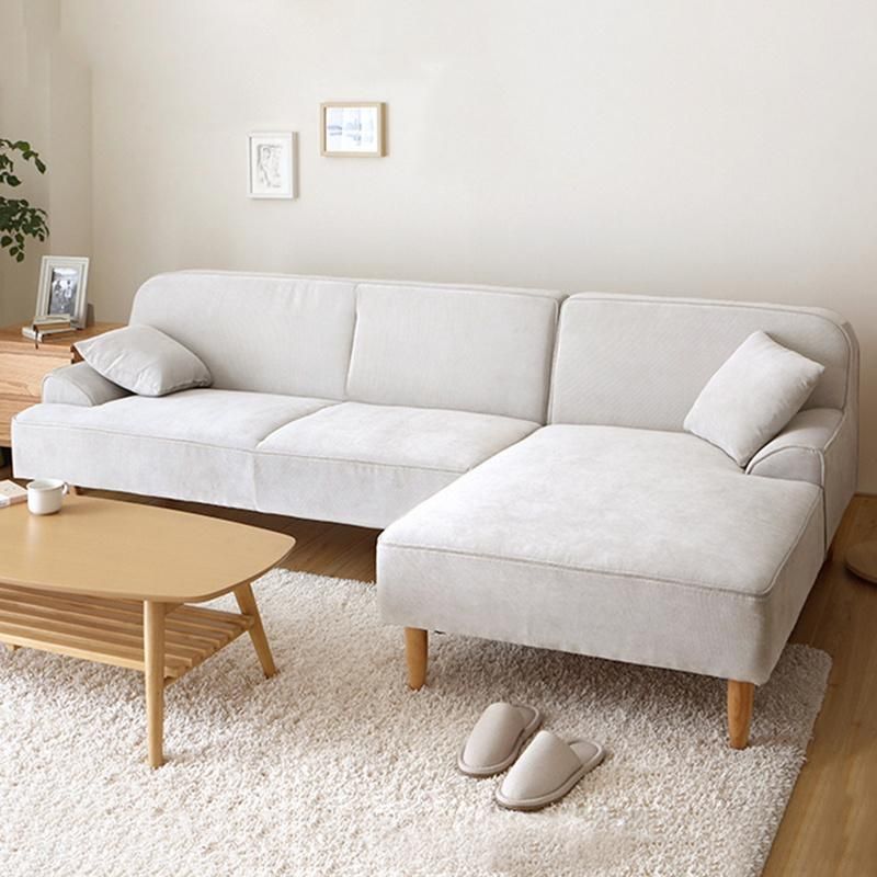 Modern L Shaped Sofa Living Room Chaise Lounge Sofa for Apartment / Flat