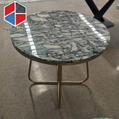 New Ice Green Marble Tea Table