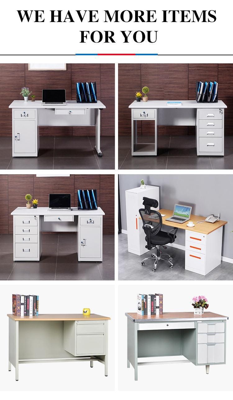 5-Drawers Modern Lock Office Furniture with Computer Desk Study Desk