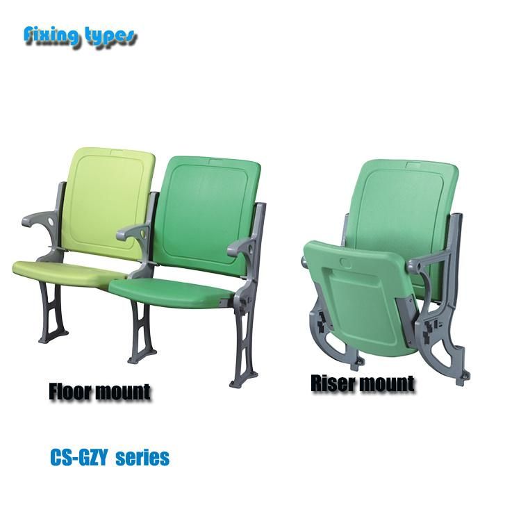 HDPE High Back Blow Stadium Chair Folding Plastic Seats for VIP Zone