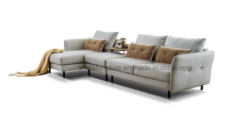 New Design Small Living Room Fabric Sectional Sofa