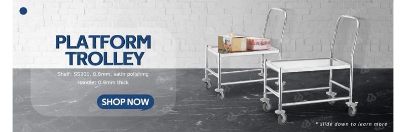 Kitchen Equipment Heavy Duty Stainless Steel Platform Trolley