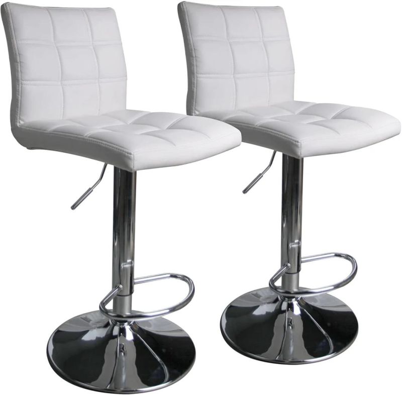 Discount Modern Designer Design Bar Furniture Metal Black Leg PU Leather Face Oh Bar Chair