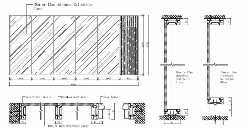 Switchable Smart Glass Film, Office Smart Glass Partition