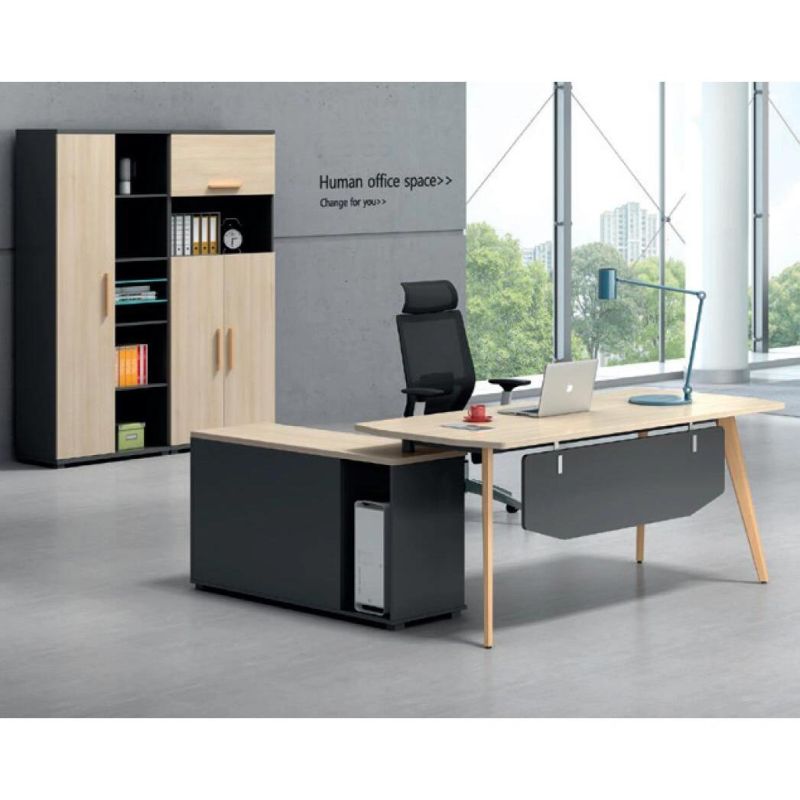 Wooden L Shape Office Desk Modern Design Custom Executive Desk