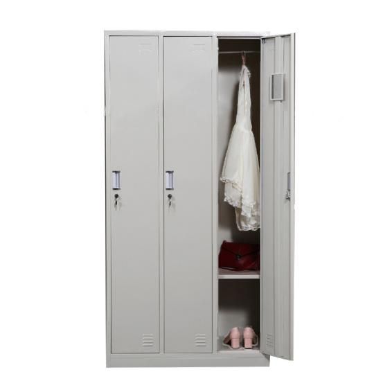 Fas-026 Modern Design 3 Door Metal Cabinet Storage Wardrobe Metal Locker