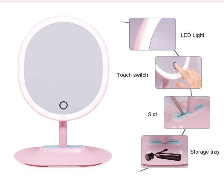 Newest Rechargeable Makeup LED Mirror with Touch Sensor LED Products