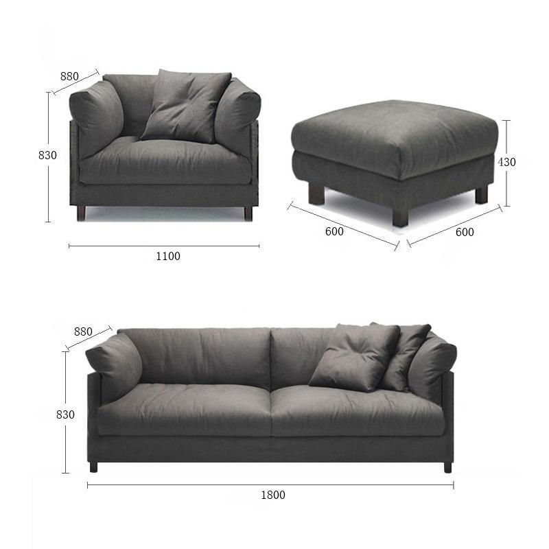 Best Selling Luxury High-End Italian Customizable Modern Contemporary Sectional Sofa