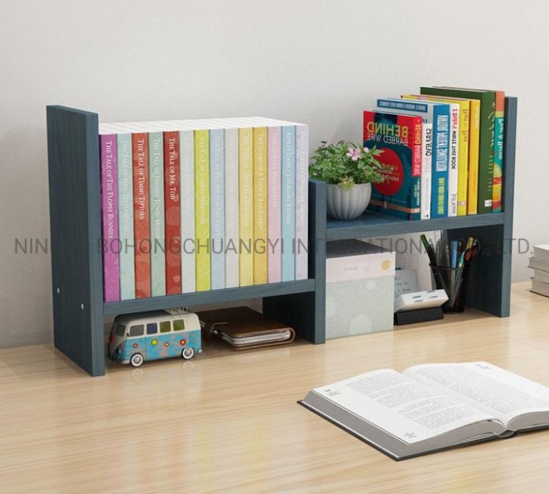 Customized Wooden Desk Organizer Bookcase Bookshelf