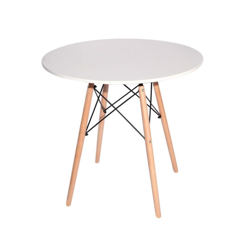 Hotel Restaurant Modern Home Furniture Set Nordic Style Wooden Round Dining Table