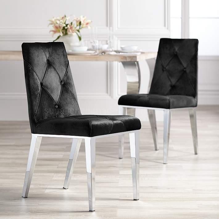 Factory Price Luxury Metal Dining Restaurant Chair of Velvet Upholstered