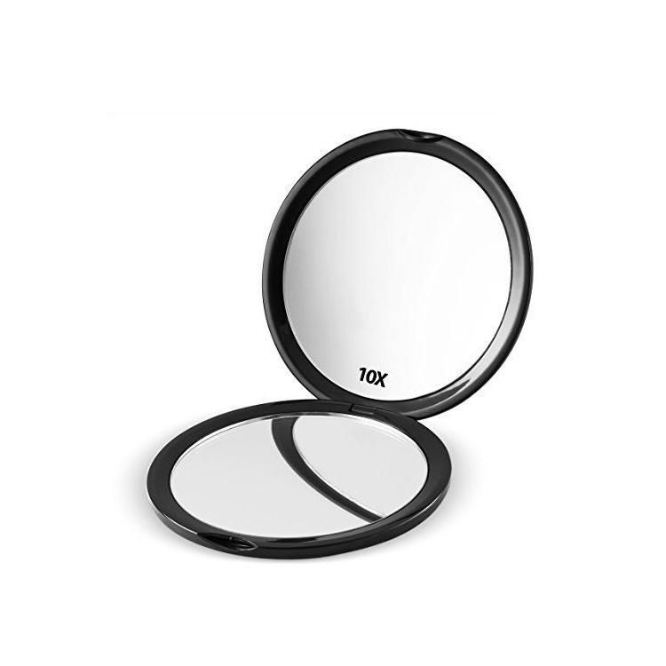 Round Double Sides 1X/10X Magnifying Pocket Mirror