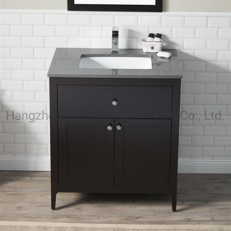 Bathroom Accessories Sanitary Ware Home Bathroom Furniture Black Modern Bathroom Vanity Cabinet