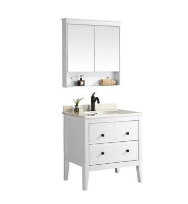 PVC Bathroom Vanity Mirror Cabinet with Two Doors