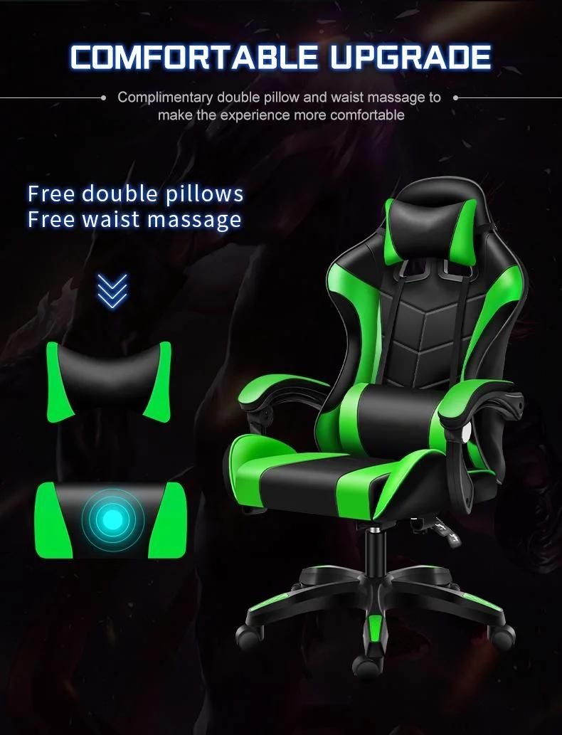 Factory Direct Cheap Ergonomic High Back Black CE Certified Sillas Gamer PC Computer Racing Gaming Chair