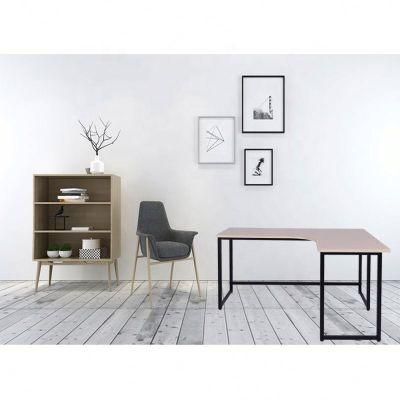 L Shaped Computer Desk Office Desk Modern Writing Table Desk with Metal Legs