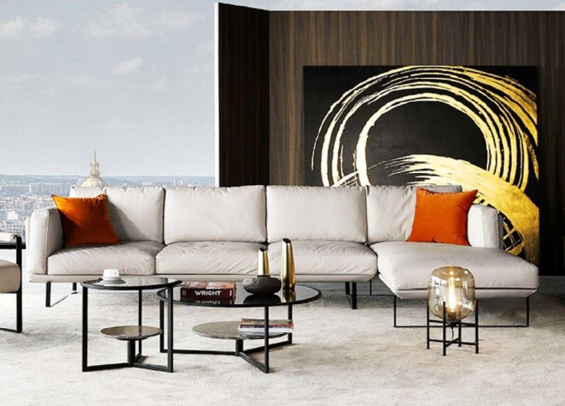 American Market Modern Style Home Furniture Sectional Fabir Sofa Living Room Furniture