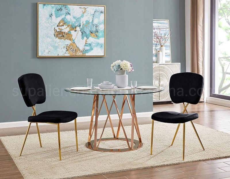 Fashion China Home Furniture Manufacturer Small Round Marble Dining Table