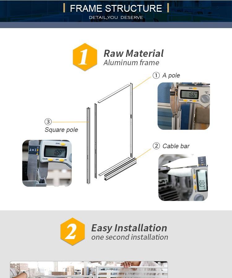 Manufacturer Price 4 Seat Aluminum Frame Partition Modern Office Furniture and Parition