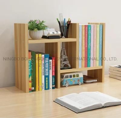 Customized Wooden Desk Organizer Bookcase Bookshelf