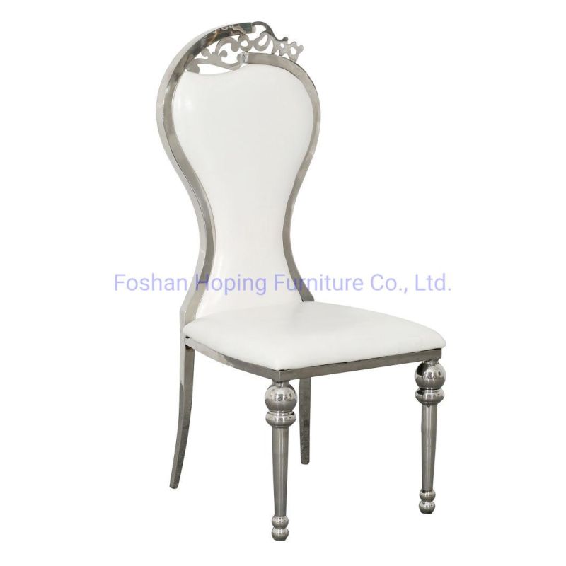 Rental Bride and Groom Throne Chairs for Hire Silver Stainless Steel Event Chair