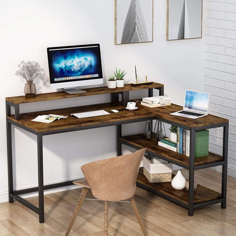 Modern Computer Desk Home Simple Economical Office Desk with Shelf