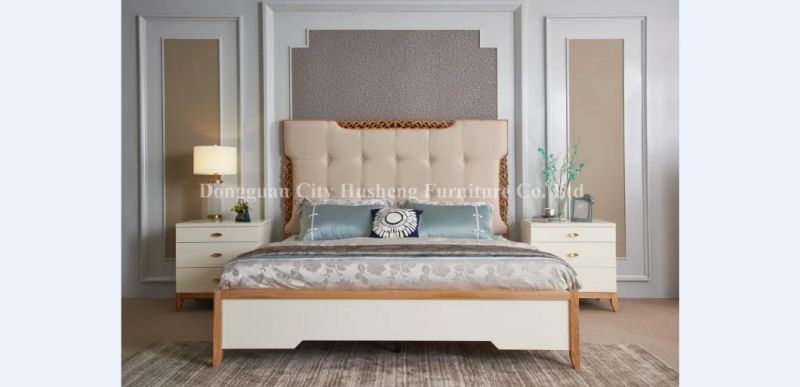 2020 New Arrival Solid Wood Decoration Bed with Modern Design