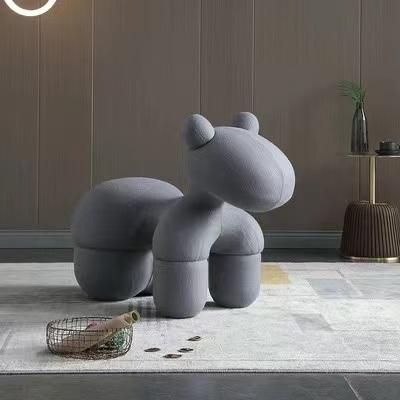 Creative Horse Shape Animal Chair Leisure Chair Designer Family Small Cartoon Children′s Chair