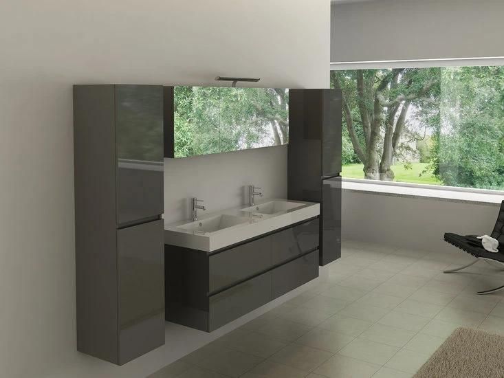 2022 Modern and Simple Bathroom Vanity Vanities with Double Basin