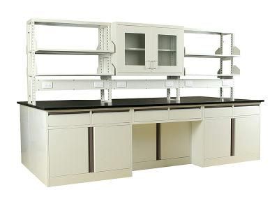 Pharmaceutical Factory Steel Epoxy Resin Lab Bench, Bio Steel Modular Lab Furniture/