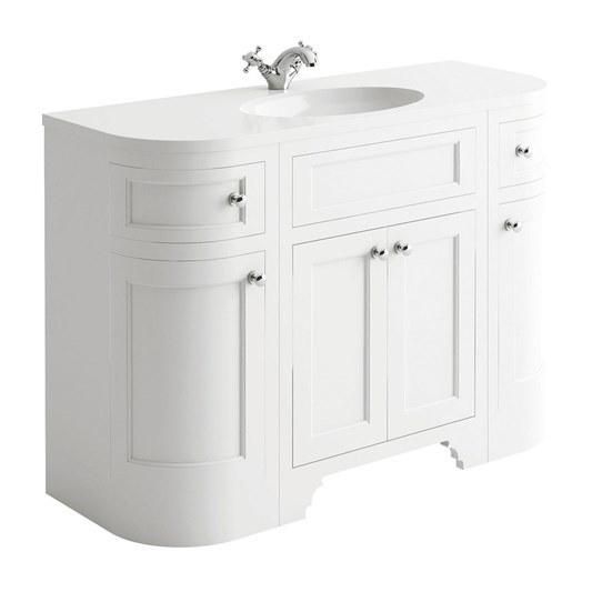 Floor Mounted Bathroom Vanity Cabinets Waterproof Painted Plywood Vanities with Bath Mirrored