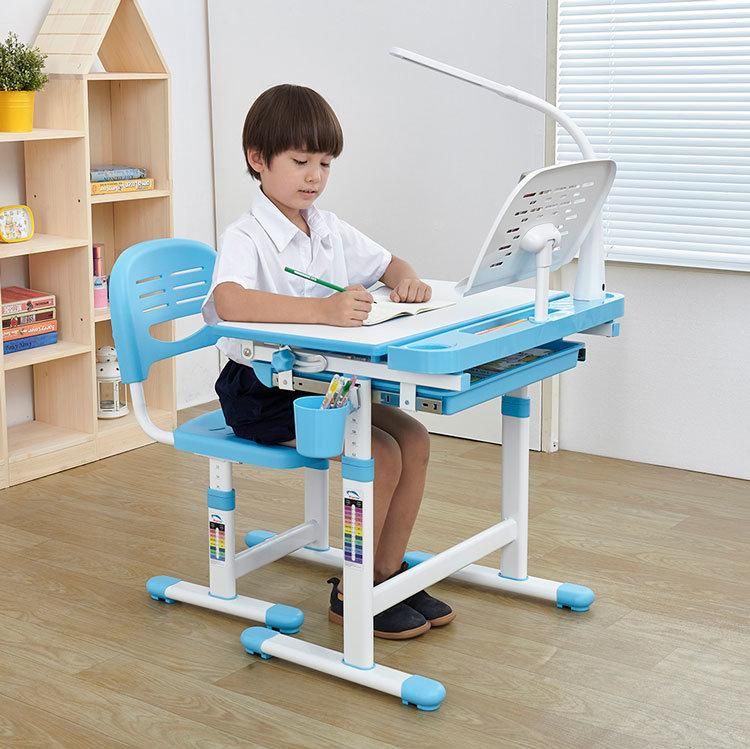 Home School Furniture Height Adjustable Kids Study Desk with Chair