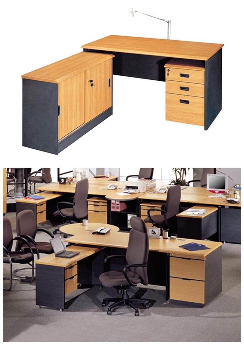 Melamine Simple Design Wooden Computer Desk Office Furniture