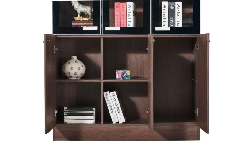 Long Term Hot Sale Modern Design MDF Wooden 5 Doors Office File Cabinet Bookshelf