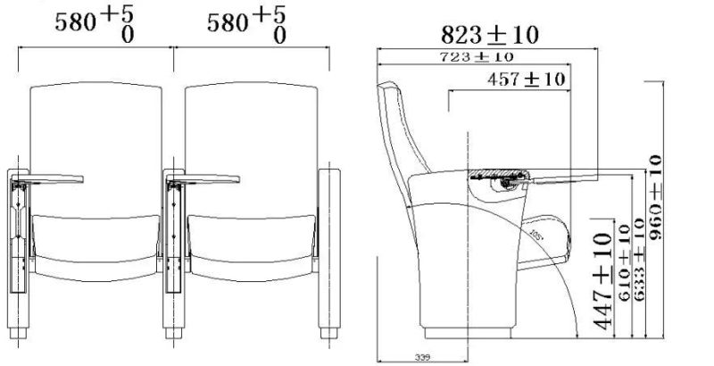 Hot Sale Theater Auditorium University Office Training Seating