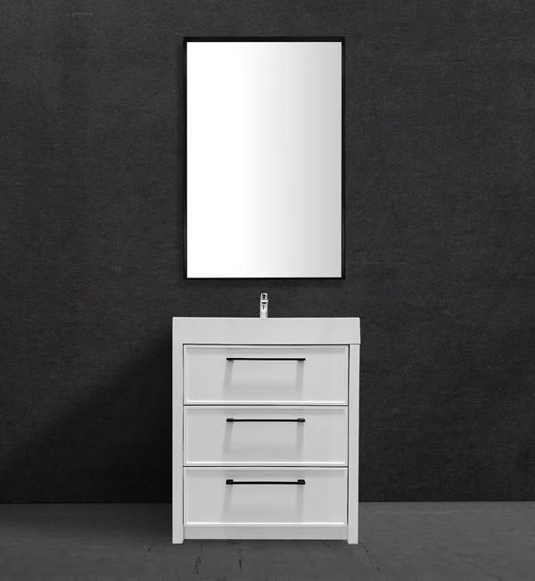 MDF Bathroom Cabinet with Ceramic Basin