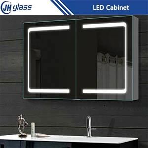 Home Decor Decorative Bathroom Mirror Rectangle Defogger Hotel LED Illuminated Bathroom Mirror with Touch Switch