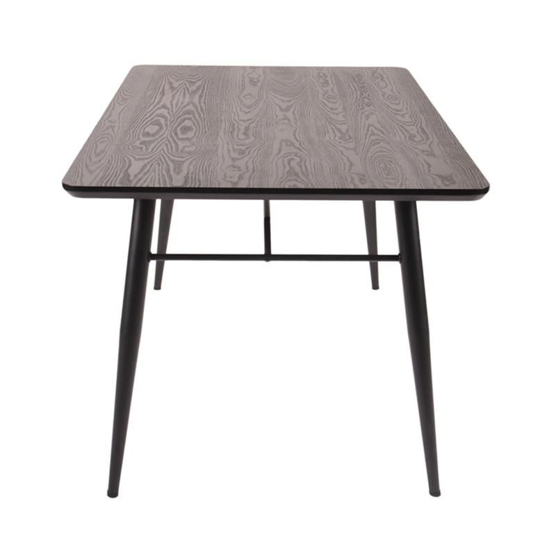 High Quality Modern Wholesale MDF Top Brown Banquet Rectangle Dining Table