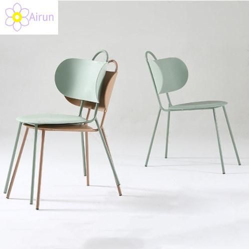 Simple Popular Hot Sale Item Living Room Furniture Plastic Metal Leg Restaurant Leisure Dining Chairs