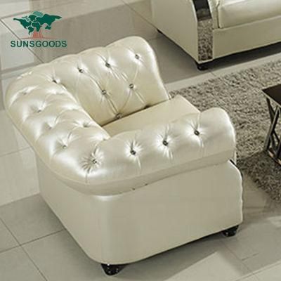 Modern Home Living Room Furniture 123 Seat Leather Couch Chesterfield Designer Sofa