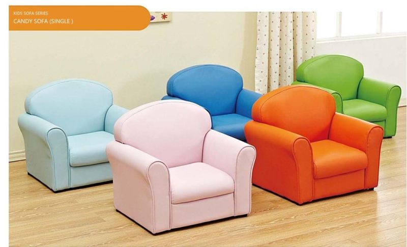 Factory Directly Sale Dinosaur Cartoon Single Seat Sofa with Armrest, Infant Toddler Sofa, Baby Reading Room Sofa, Kids Home Use Sofa