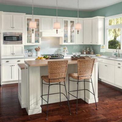 Top Quality American Project Wholesale Kitchen Cabinet Solid Wood Factory