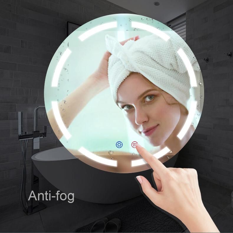 Customized LED Makeup Round Bathroom Mirror with Sensor