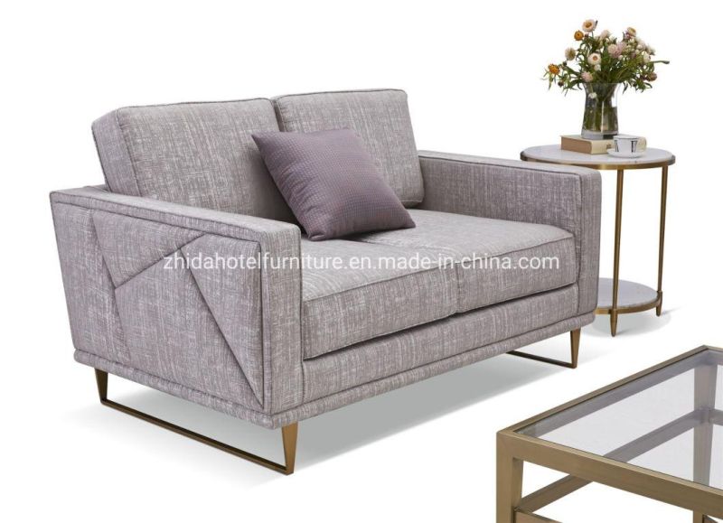 Living Room Hot Sale Hotel Lobby Area Sofa and Table Set Furniture