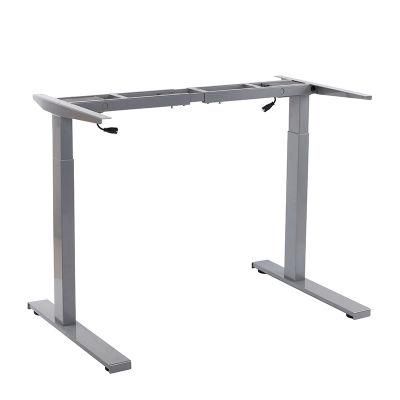 Silent Motorized Two Leg Frame Height Adjustable Sit Standing Desk